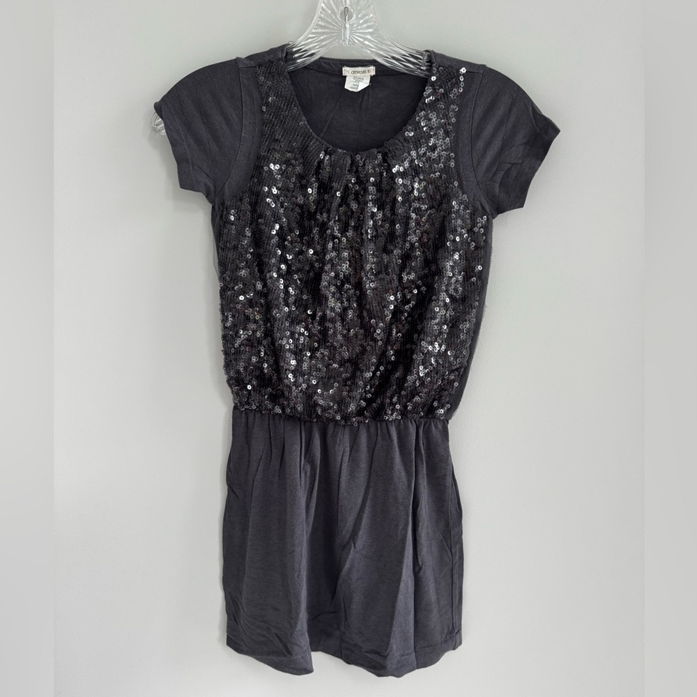 Crewcuts Shimmering Gray Dress